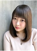 【シフォンベージュ&ワンカールスタイル】