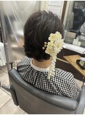 成人式シニヨンスタイル