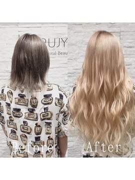 ARビューティー ギンザ(AR Beauty Ginza) ミルクティーベージュ#シールエクステ#ゆるウェーブ#銀座