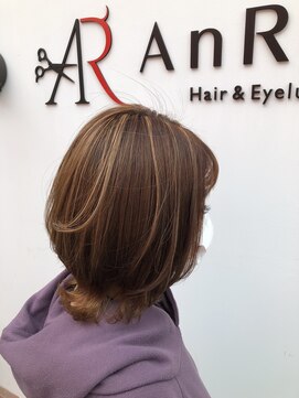 アンレッグ(AnReg) 【アンレッグ】ハイライト×くびれボブ