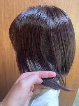 六本木美容室 西麻布店 ブリーチ無しパープル◎イルミナカラー