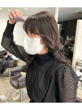 アトレ(attrait) ＊シアグレージュ ダブルカラー 透明感 ハイライト 天王寺美容室