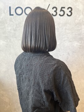 ルークサンゴーサン(LOOC/353) LOOC式ダメージレス縮毛矯正×Aラインボブ