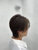 ヘアールーム ギフト(Hair Room Gift) くびれショート×ハイライト（カーキ）