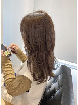 シャルムヘアー(charme hair) 赤みを抑えながら透明感&艶カラー☆マロンベージュ
