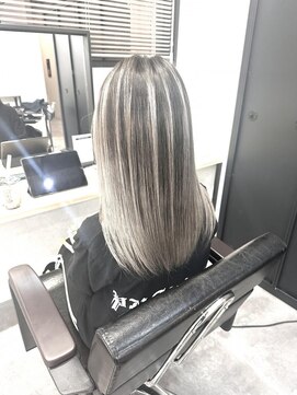 エル オオサカ 心斎橋店(L. OSAKA) ホワイトベージュバレイヤージュ_チョコレートプリカール_S78