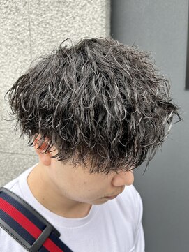 メンズフィール 南森町(MENS FEEL) スペインカール/スパイキーショート/ブルーブラック/南森町