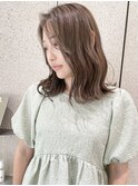 ハイライト×明るめグレージュ