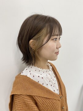 ヴィアルス 美園店(VIARS) ボ外ハネボブ/インナーベージュ/ブラウンカラー