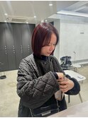 レッドブラウン×ボブ