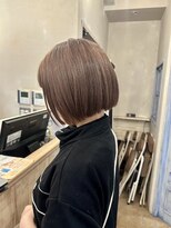 エイミーバイアフロート(amie  by afloat)&nbsp;＊ハイトーンブラウン×ミニボブ