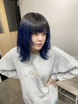 リグ 横浜(Lig.)&nbsp;レイヤーカットブルーカラーグラデーションカラーケアブリーチ