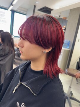 ジルバイジゼル(JILL by GiseL) 中世ウルフ/メンズウルフ/ハイトーン/ダブルカラー/ホワイト