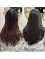 カラ フクオカ(Cara FUKUOKA)&nbsp;オリーブグレージュ《★髪質改善うる艶水素カラー＋カット★》