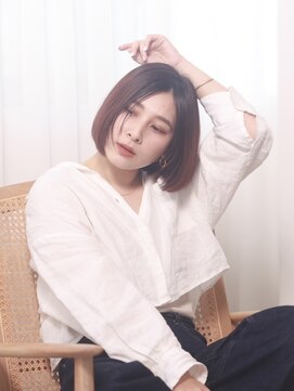 マイン(MINe) 大人可愛い/前髪なし/ワンレン/ミニボブ/20代/30代/40代髪質改善