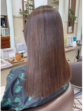 コアフィールフィス(COIFFURE fils) ストレートスタイル  髪質改善トリートメント　ミルキーブラウン