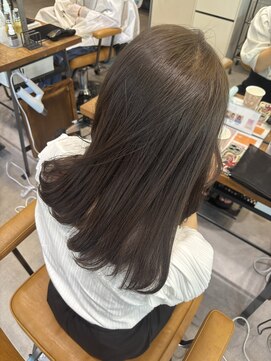 マッシュ チャヤマチ(MASHU chayamachi) 柔らかい透明感カラー/ブリーチなし/オリーブブラウン/大阪梅田