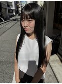 暗髪/ぱつっと/ロングヘア【神戸元町/水原】