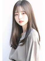 アムネシア たまプラーザ(AMNESIA)&nbsp;小顔カット/簡単スタイリング/グレージュ