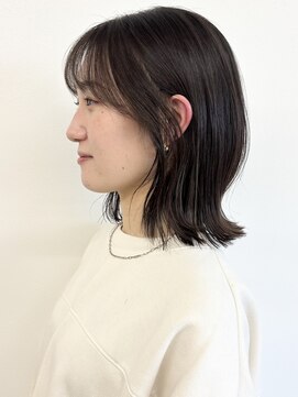 モリオフロムロンドン 松戸店(Morio from London) 【morio松戸 石山】大人可愛い外ハネミディアム前髪あり20代30代