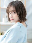 シースルー前髪小顔くびレイヤーミニマルボブh4上尾20代30代40代