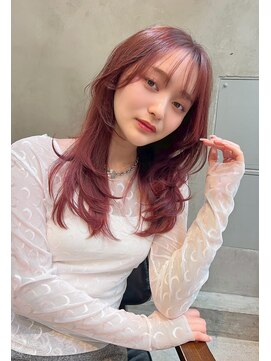 エース (ACE) ACE横浜 ワインレッド×レイヤーカット