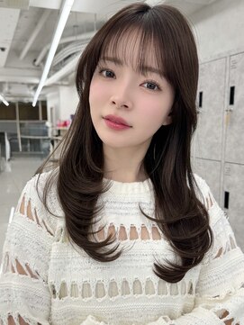 エジョン 三鷹店(Aejon) 三鷹レイヤーカット韓国ダブルカラー顔周り前髪カットボブ