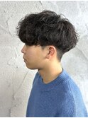 MEN’S HAIR/シャドウパーマ/刈り上げセンターパート/群馬高崎