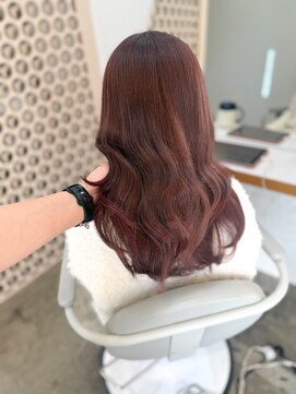 ヌー 栄(nuu) 【Mayuno】ブリーチなしダブルカラー/ラベンダーピンク