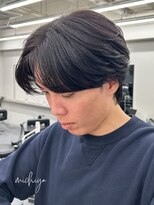 アンドメゾンオム(&Maison. homme)&nbsp;センターパート/ニュアンスパーマ/毛流れパーマ/波巻きパーマ