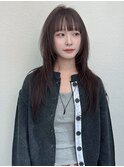 【髪質改善】レッドブラウン×ロングヘア