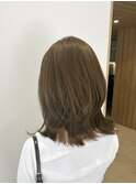 ブリーチなしダブルカラー◎オリーブベージュ【今宿】