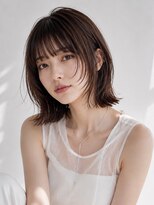 ノラ ギンザ(NORA GINZA)&nbsp;ウルフレイヤー×くびれボブ×前髪あり20代30代40代50代60代
