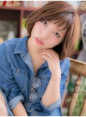 *+COVER HAIR+*…ショートバングとラフ☆ミディa