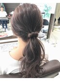 【FORTE　GARDEN　HILLS】ゆるふわ ポニーテール ヘアアレンジ