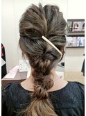 『ヘアリゾート粋dua』 大人可愛い編みおろしヘアアレンジ☆彡