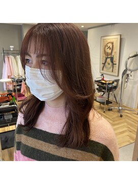 アルマヘアー(Alma hair by murasaki) ◎ピンクカラーのレイヤースタイル◎