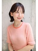 【DaVin中目黒】大人可愛い外ハネボブ　ココアブラウン