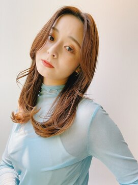 ゲーム 原宿店(GAME) 前髪なし/くびれカット/ブラウン/ロング/ワンホン