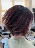 ピンクショートボブ