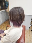 裾カラーパープル×切りっぱなしレイヤー☆