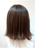 アッシュ系3Dカラー(切りっぱなしボブ、外ハネボブ)