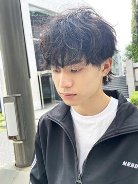 クオル 立川(QOL) 無造作パーマツイストスパイラルパーマツーブロック波巻きパーマ