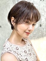 ジエクト 本店(The Ect)&nbsp;似合わせカット×ぱっつん前髪×アースカラー