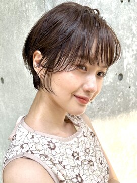 ジエクト 本店(The Ect) 似合わせカット×ぱっつん前髪×アースカラー
