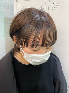 リミエ(RIMIE) #前髪インナーカラー#ローライト#ベージュ