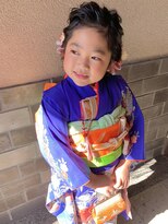 ピエスヘア(PIE'CE HAIR)&nbsp;静岡/清水 七五三7歳ヘアメイク 手結び帯着付