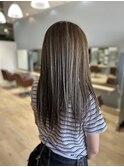 ハイライト×ストレートロング