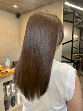 ジーナエス 札幌(Zina S) 髪質改善＊艶髪ミルクティーブラウン＊美髪【Zina S 札幌】