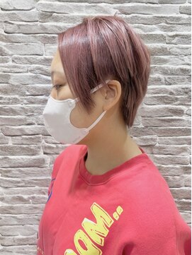 ソワン ドゥ ブレス 立花店(soin de brace) デザインカラー×ペールピンク/小顔【高嶋仰】